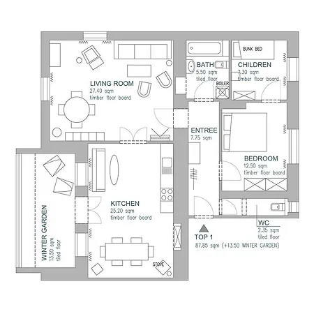 Landhaus Blauer Spatz An Der Rax Lägenhet
